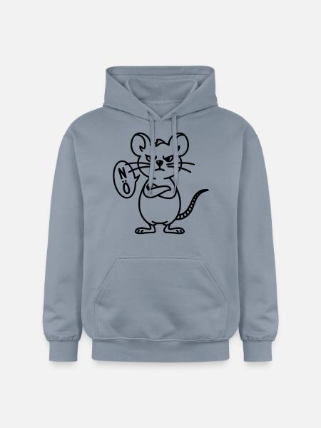 Maus Nö - Gildan Unisex Softstyle® Midweight Hoodie - Blau