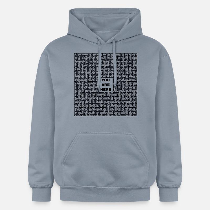 labyrinthe - Sweat à capuche Softstyle® Gildan Unisexe - bleu