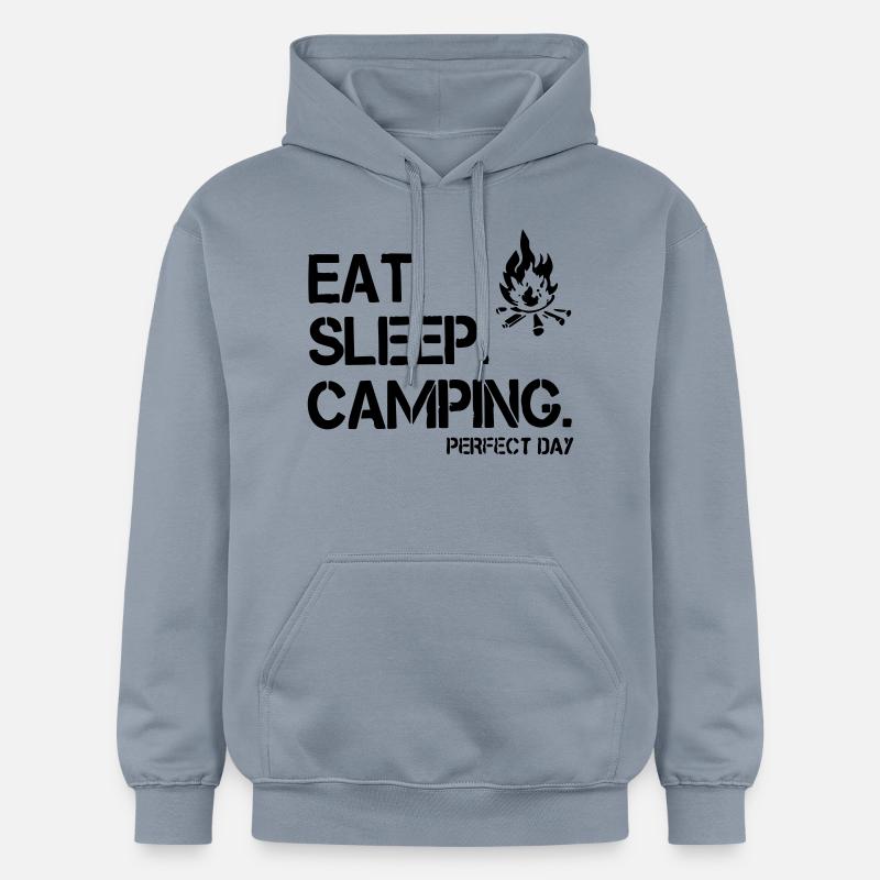 manger dormir camper - Sweat à capuche Softstyle® Gildan Unisexe - bleu