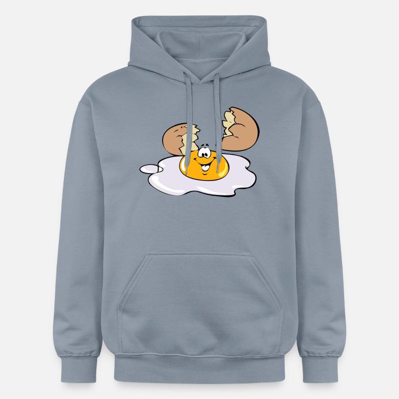 Egg Egg Fried - Sweat à capuche Softstyle® Gildan Unisexe - bleu