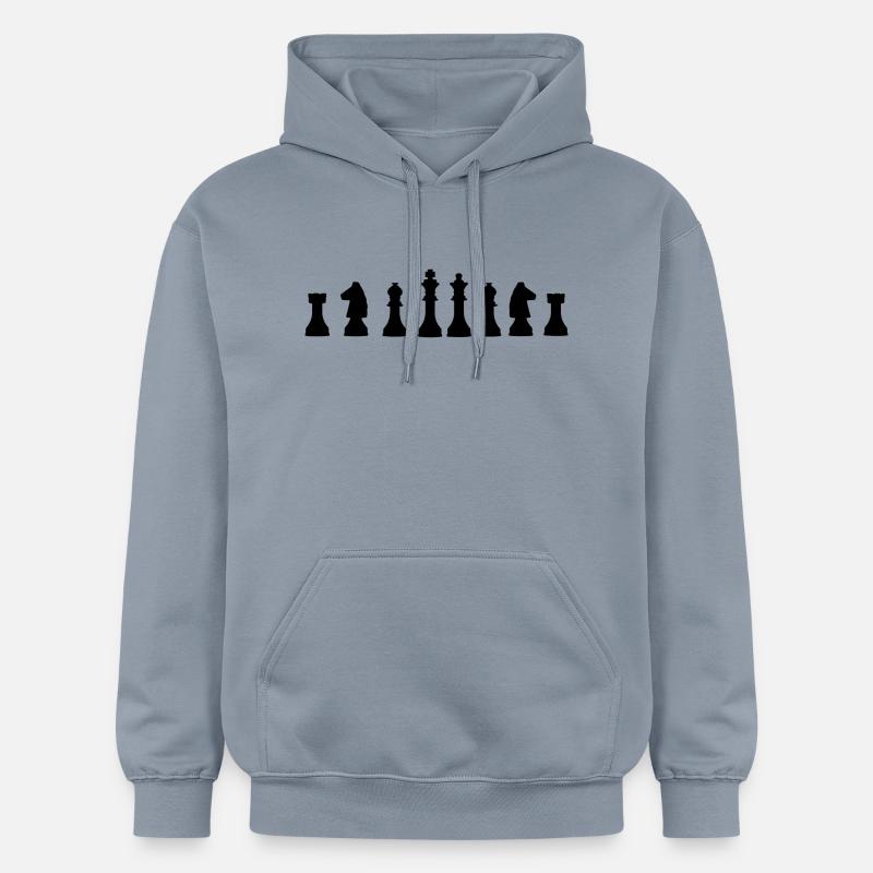 échecs - Sweat à capuche Softstyle® Gildan Unisexe - bleu