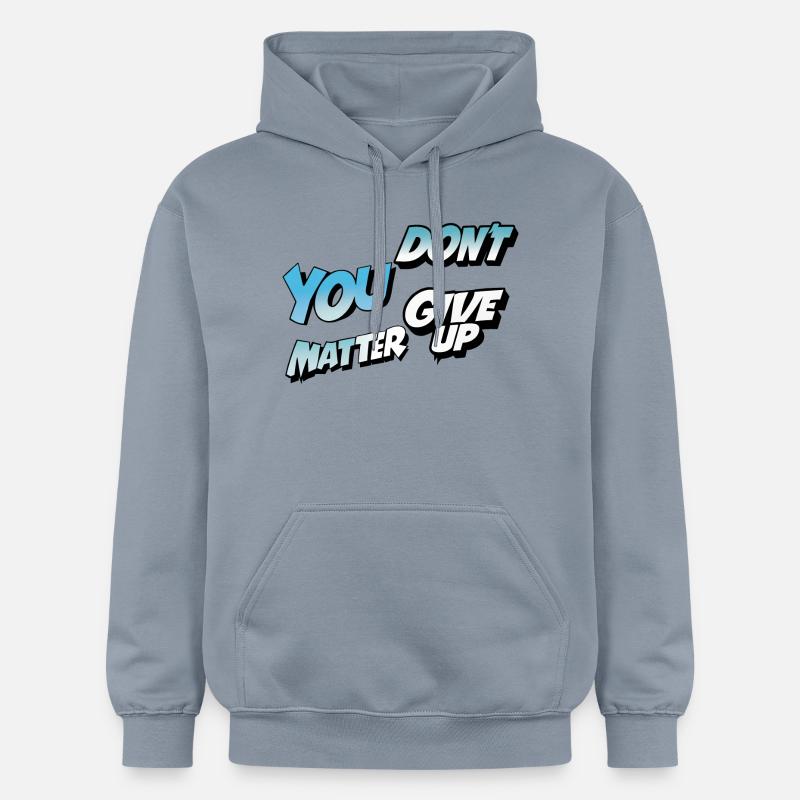 Gebt nicht auf oder ja - Gildan Unisex Softstyle® Midweight Hoodie - Blau