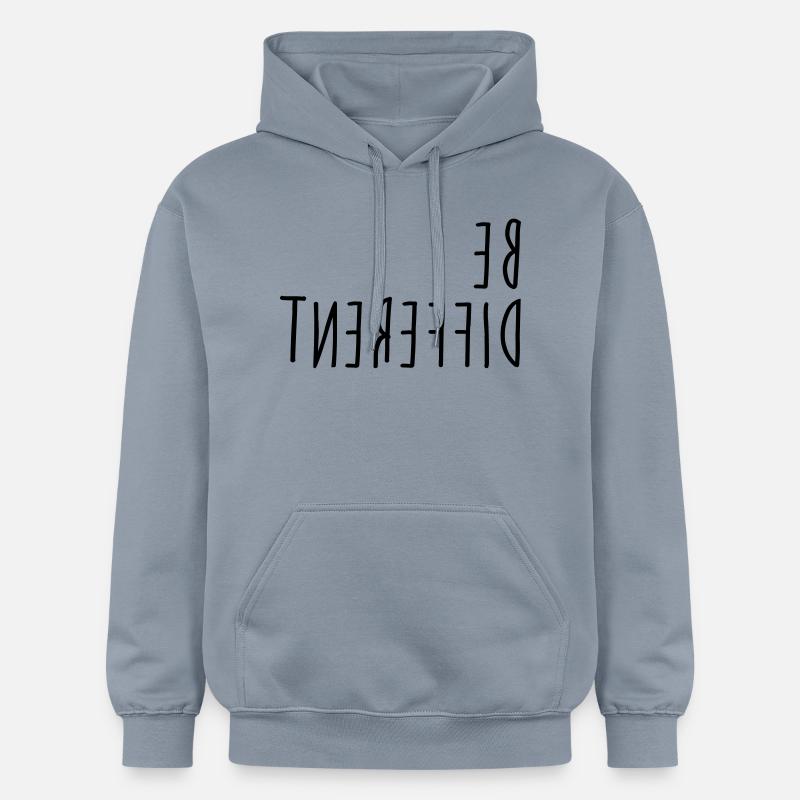 Etre différent - Sweat à capuche Softstyle® Gildan Unisexe - bleu