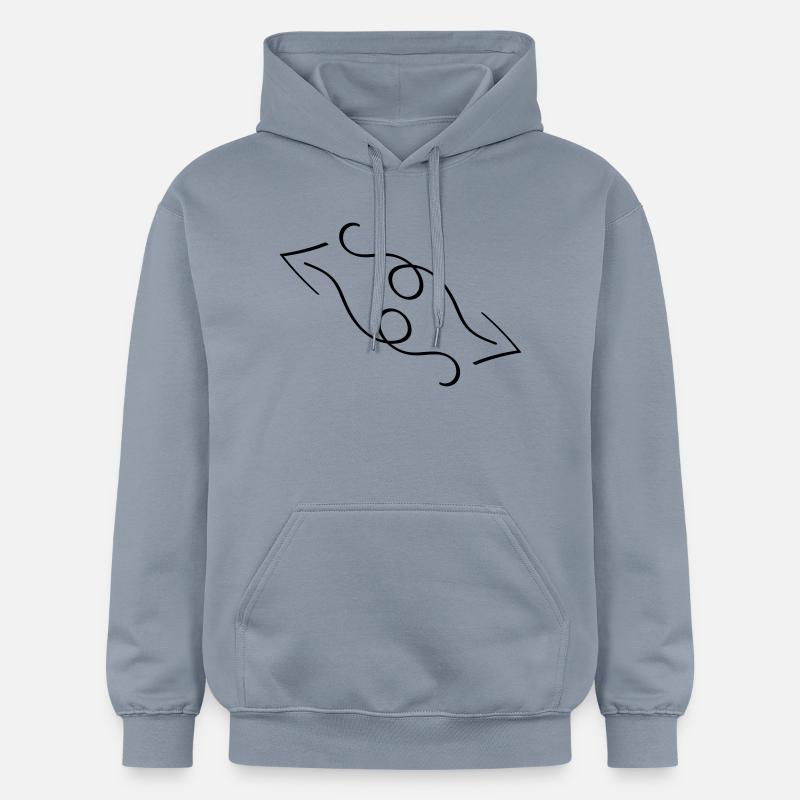 Flèches - Sweat à capuche Softstyle® Gildan Unisexe - bleu