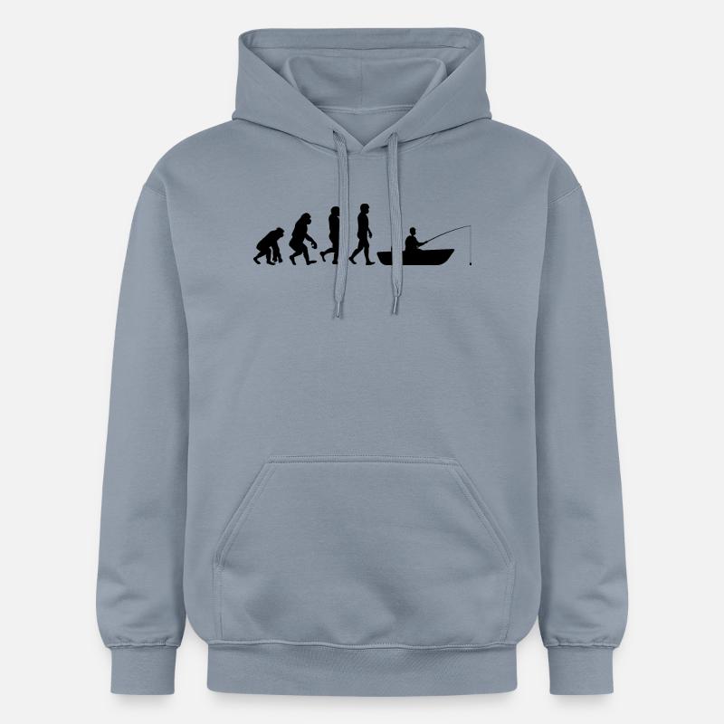 Evolution Bateau pêche - Sweat à capuche Softstyle® Gildan Unisexe - bleu