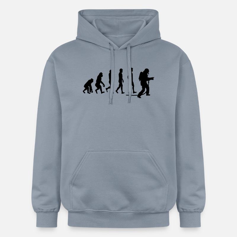 évolution feuerwehr1 - Sweat à capuche Softstyle® Gildan Unisexe - bleu