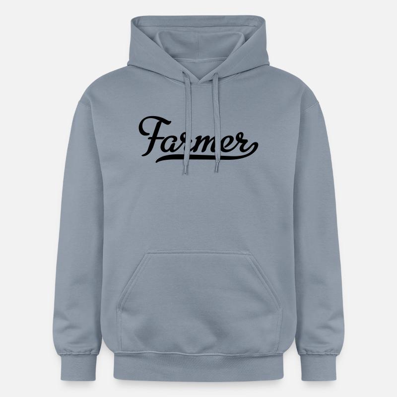 FARMER - Sweat à capuche Softstyle® Gildan Unisexe - bleu
