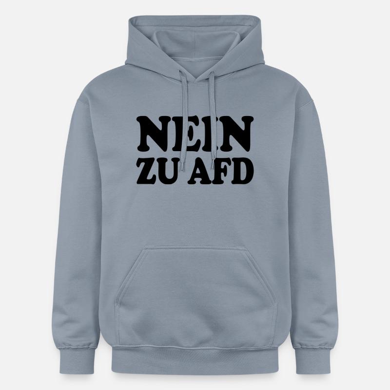 Non à afd - Sweat à capuche Softstyle® Gildan Unisexe - bleu