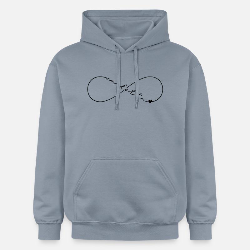 Carlotta Nom Symbole de l’Infini - Sweat à capuche Softstyle® Gildan Unisexe - bleu
