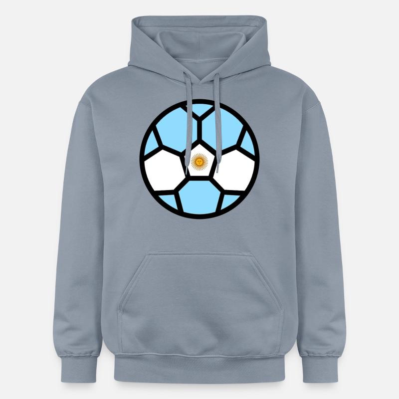 Drapeau Argentine Coupe du monde - Sweat à capuche Softstyle® Gildan Unisexe - bleu