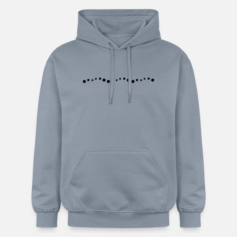 Ligne des points - Sweat à capuche Softstyle® Gildan Unisexe - bleu