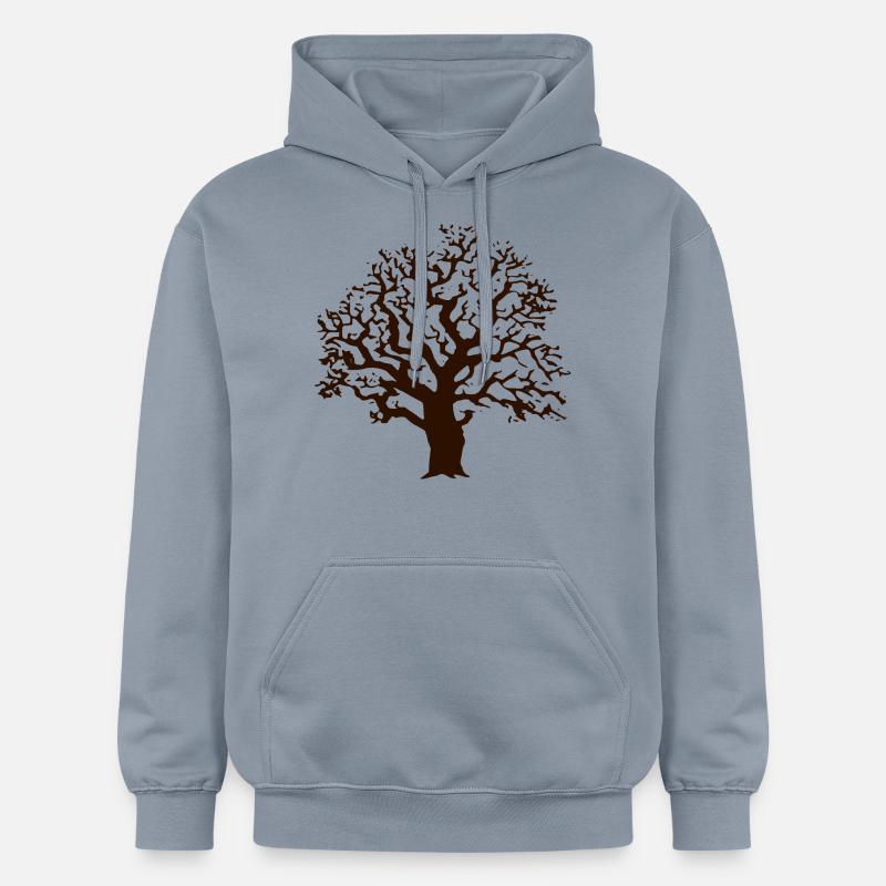 Baum Eiche - Gildan Unisex Softstyle® Midweight Hoodie - Blau