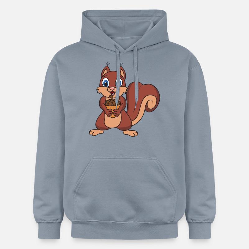 écureuil - Sweat à capuche Softstyle® Gildan Unisexe - bleu