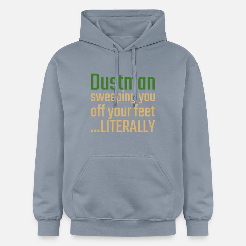 Dustman La Saint-Valentin vous balaie - Sweat à capuche Softstyle® Gildan Unisexe - bleu