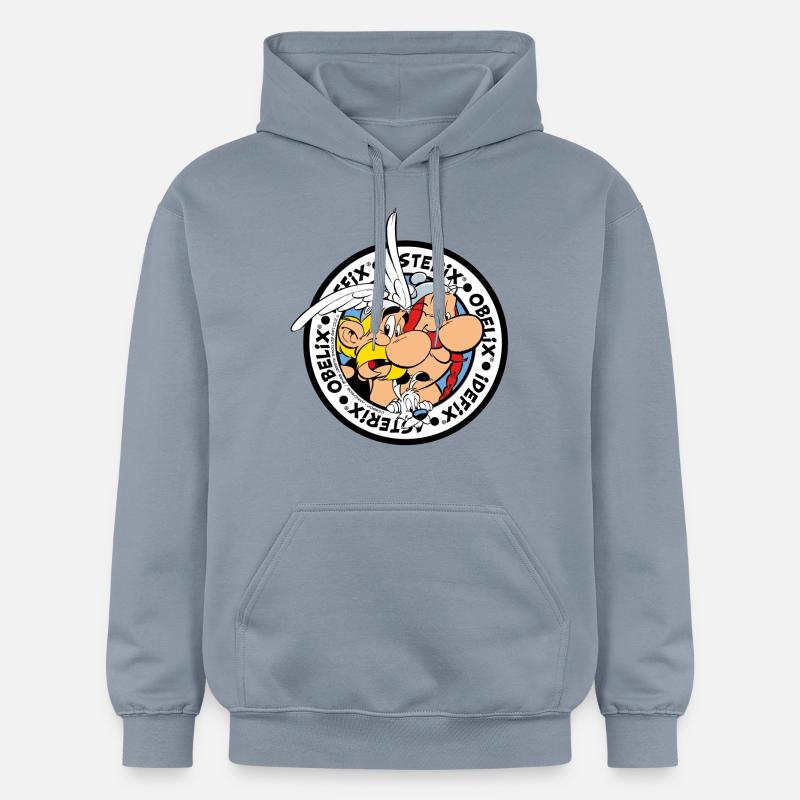 Astérix & Obélix Á l'aventure Avec Idéfix - Sweat à capuche Softstyle® Gildan Unisexe - bleu