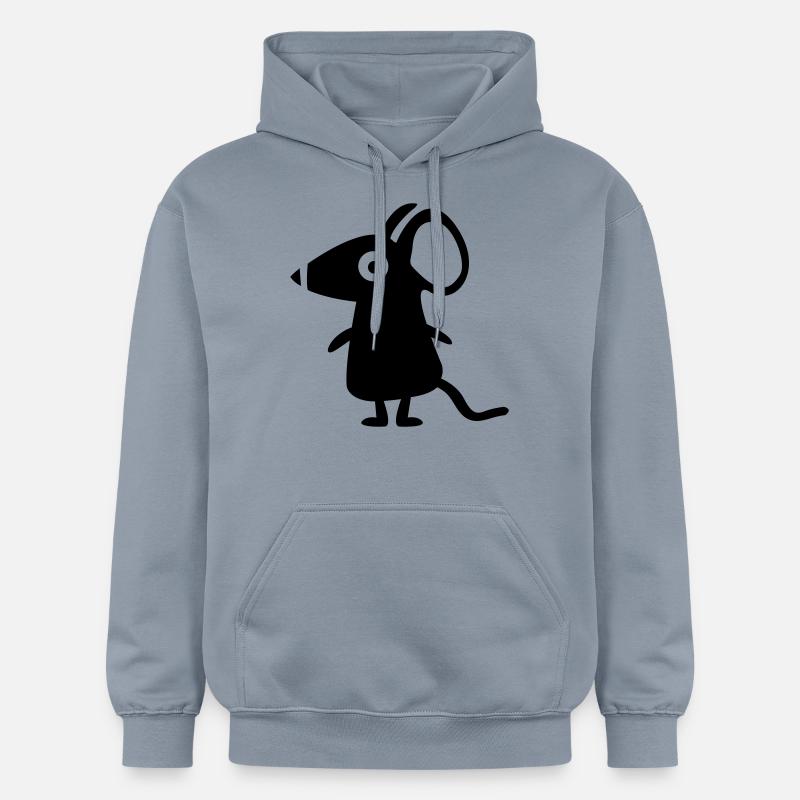 petite souris - ligne - Sweat à capuche Softstyle® Gildan Unisexe - bleu