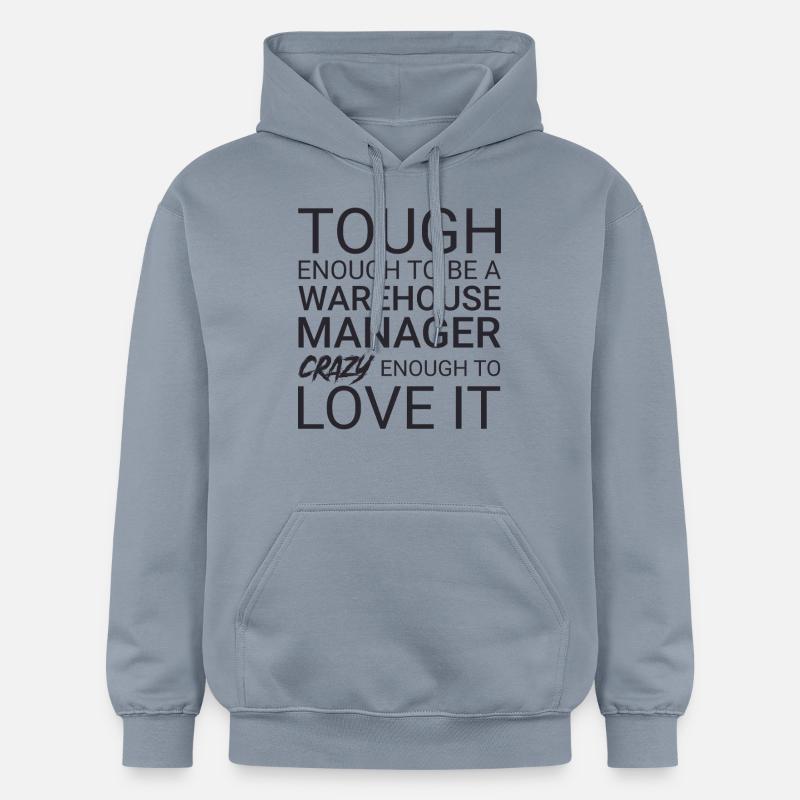 Gérant d’entrepôt Crazy - Sweat à capuche Softstyle® Gildan Unisexe - bleu