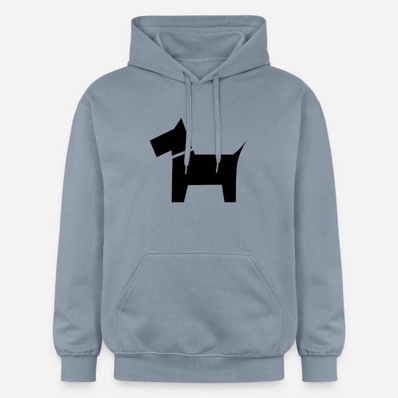 Idée de cadeau de symbole de chien - Sweat à capuche Softstyle® Gildan Unisexe - bleu