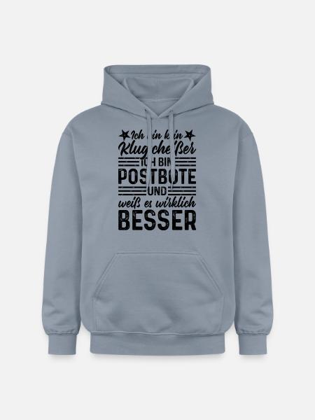 Postbote - Gildan Unisex Softstyle® Midweight Hoodie - Blau