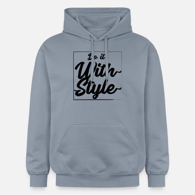 Faites-le avec le style - Sweat à capuche Softstyle® Gildan Unisexe - bleu