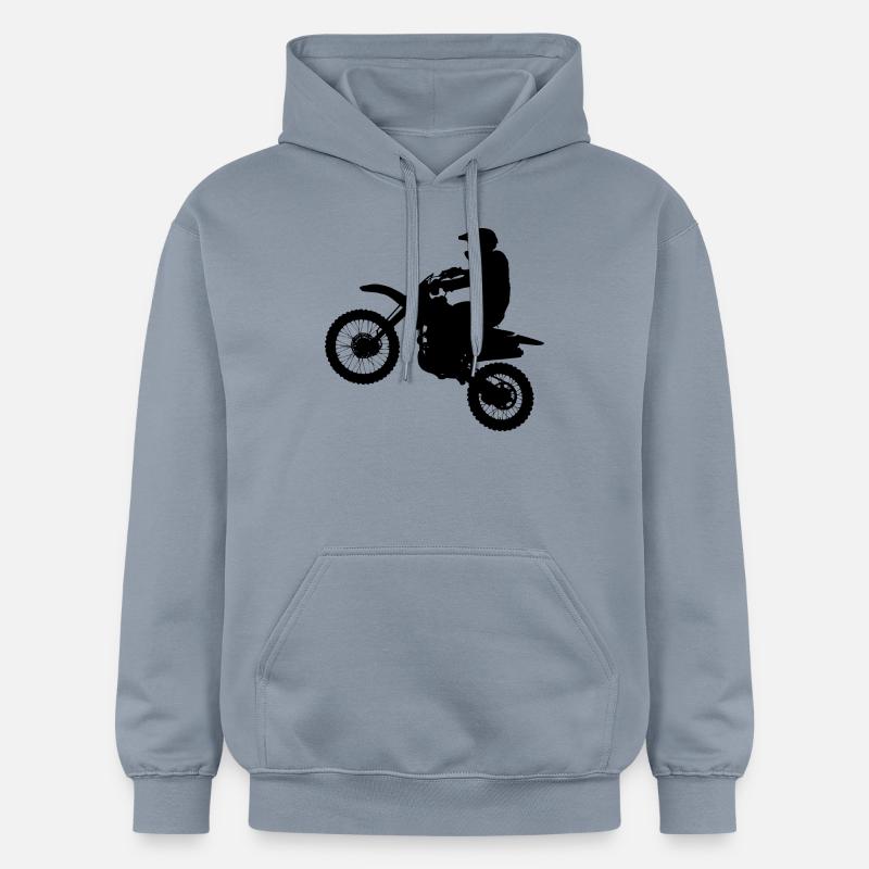 Motorcross - Sweat à capuche Softstyle® Gildan Unisexe - bleu