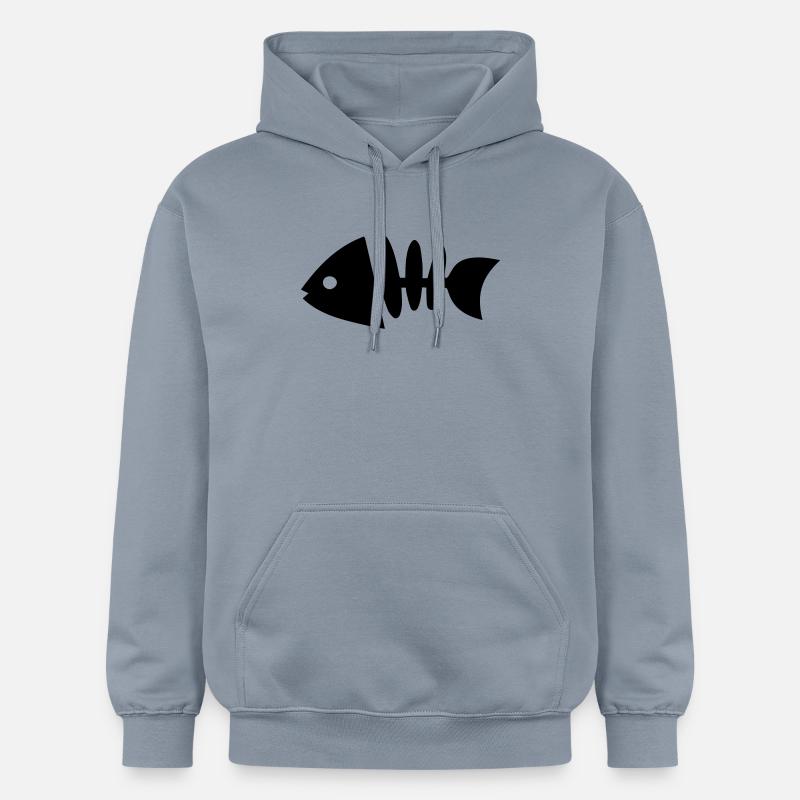 poisson - Sweat à capuche Softstyle® Gildan Unisexe - bleu