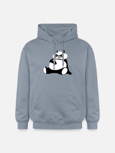 Dicker Panda - Gildan Unisex Softstyle® Midweight Hoodie - Blau