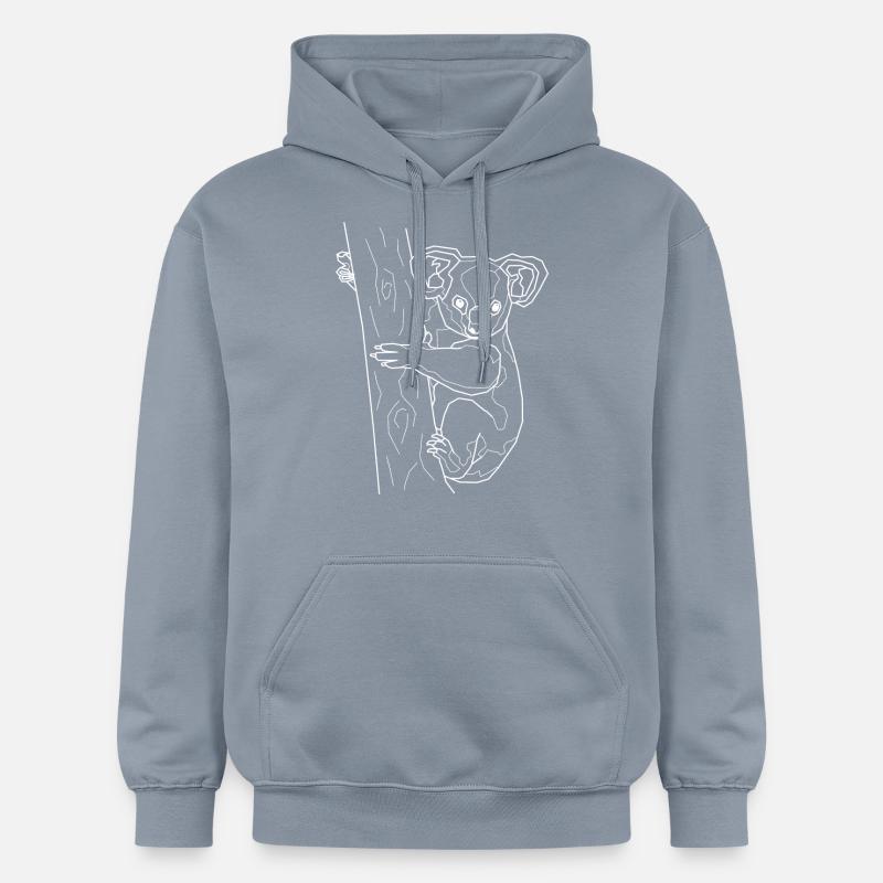 blanc Koala - Sweat à capuche Softstyle® Gildan Unisexe - bleu