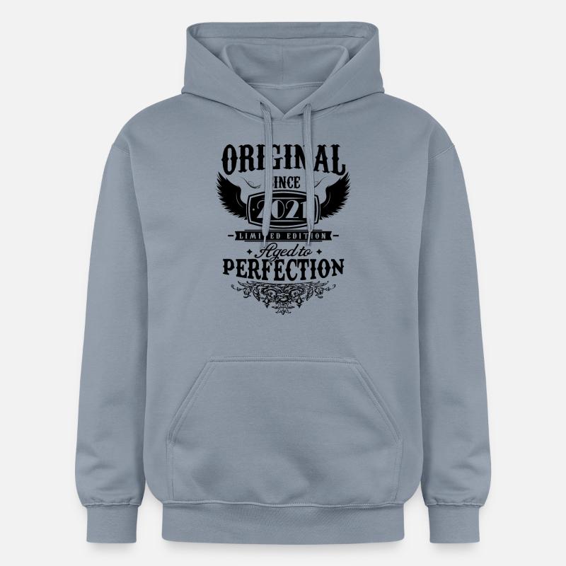 Perfection 2021 -3e anniversaire,Original - Sweat à capuche Softstyle® Gildan Unisexe - bleu