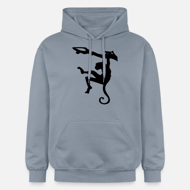 Silhouette Escalade Singe - Sweat à capuche Softstyle® Gildan Unisexe - bleu
