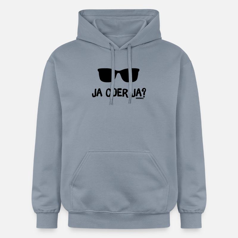 Ja oder Ja? - Gildan Unisex Softstyle® Midweight Hoodie - Blau