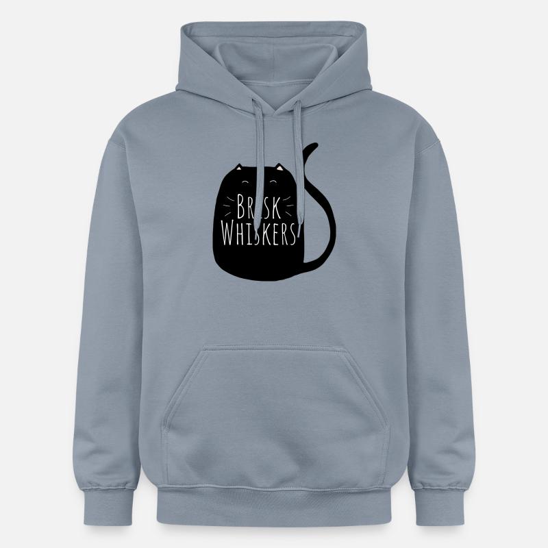 Un gros chat - Logo Blackcat - Sweat à capuche Softstyle® Gildan Unisexe - bleu