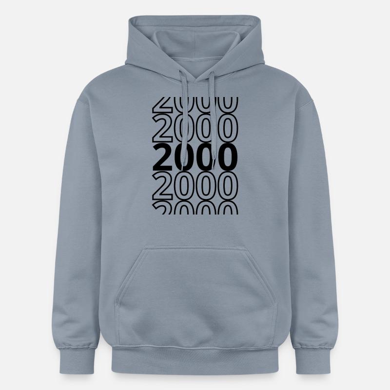 2000 2000 2000 - Sweat à capuche Softstyle® Gildan Unisexe - bleu