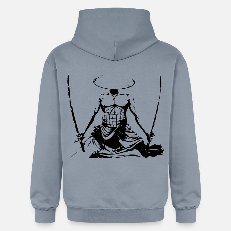 samouraï - Sweat à capuche Softstyle® Gildan Unisexe - bleu