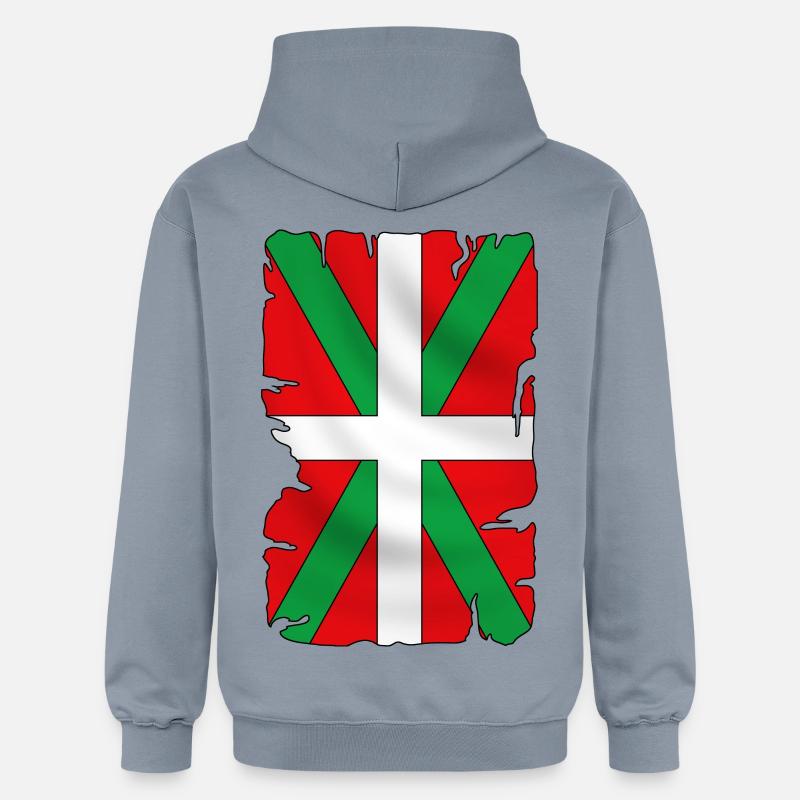 basque drapeau - ikurriña - Sweat à capuche Softstyle® Gildan Unisexe - bleu