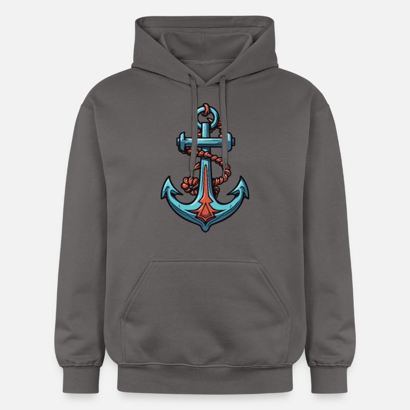 Conception d’ancrage - Sweat à capuche Softstyle® Gildan Unisexe - gris foncé