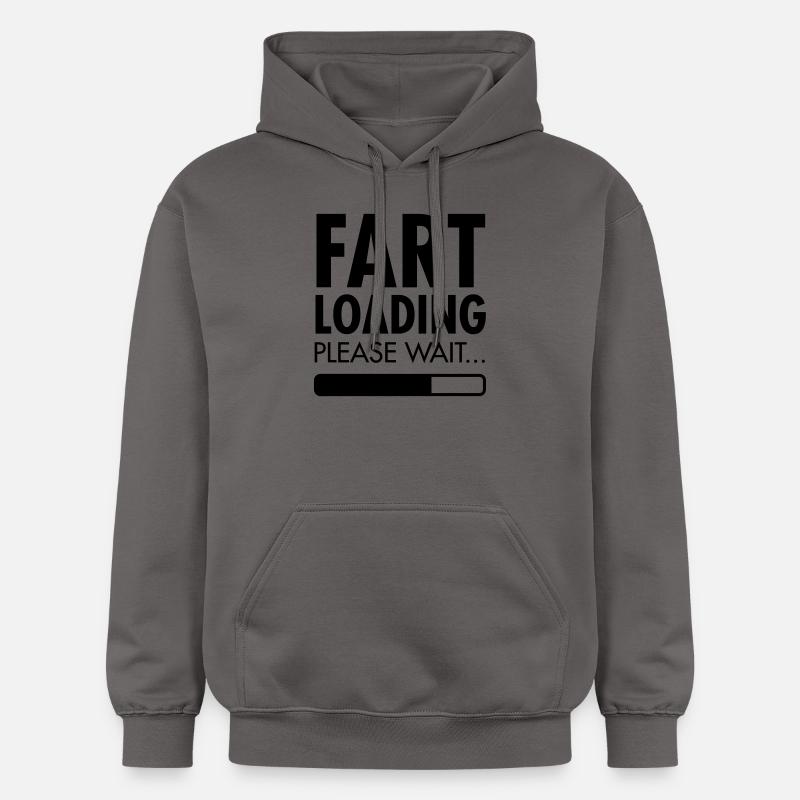 Fart Loading - Please Wait - Gildan Unisex Softstyle® Midweight Hoodie - dark grey