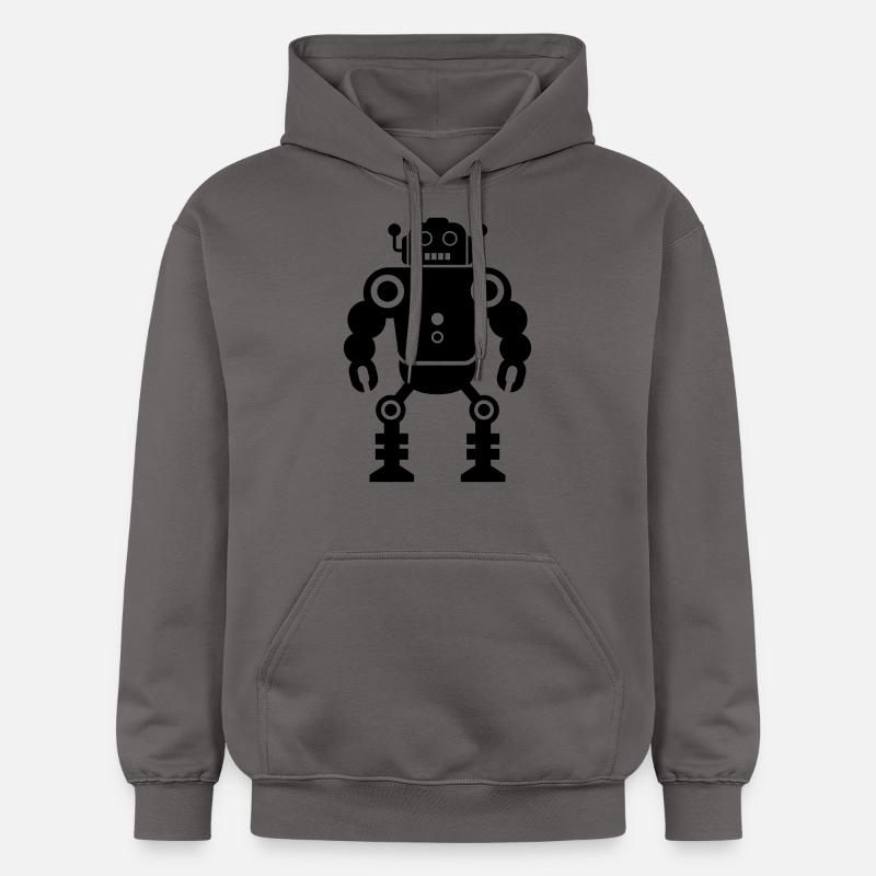 robots - Sweat à capuche Softstyle® Gildan Unisexe - gris foncé