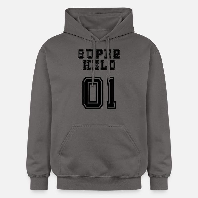 Superheld - Gildan Unisex Softstyle® Midweight Hoodie - Dunkelgrau