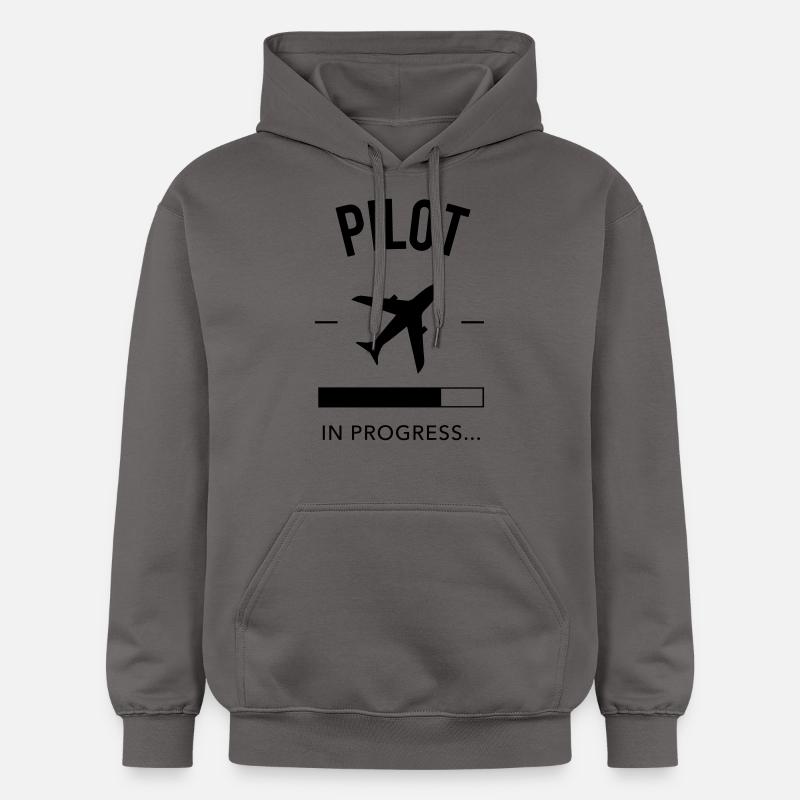 Pilot in progress - Sweat à capuche Softstyle® Gildan Unisexe - gris foncé