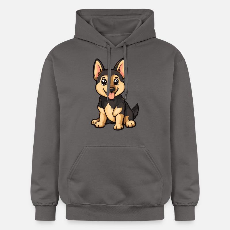 Chien de berger mignon - Sweat à capuche Softstyle® Gildan Unisexe - gris foncé