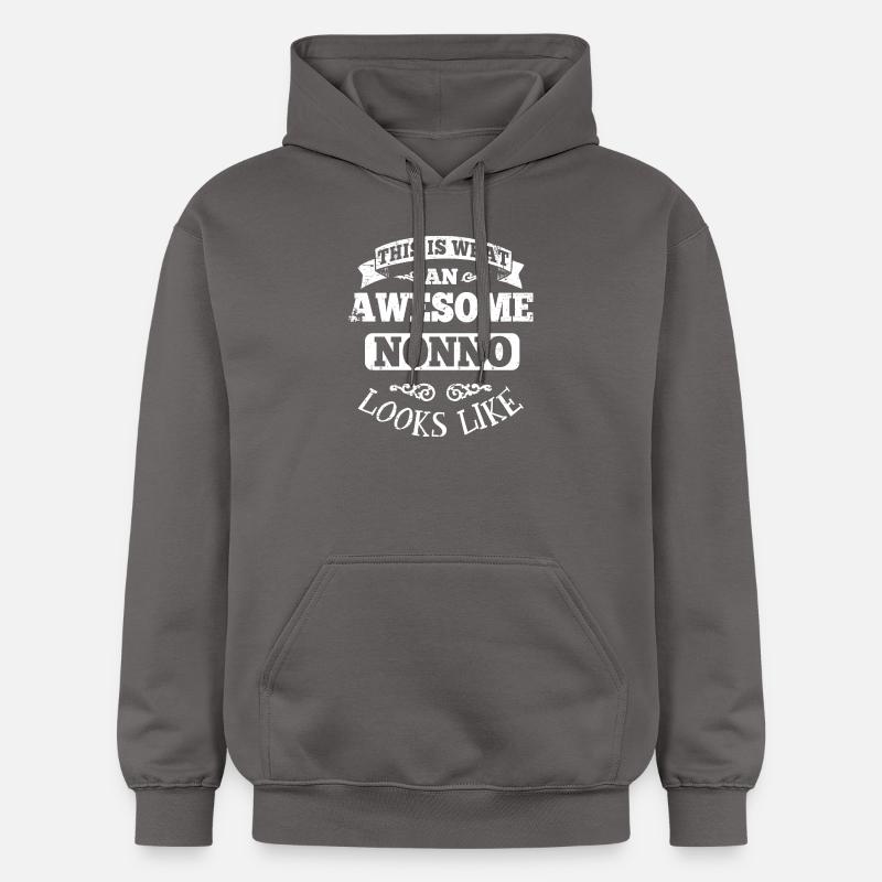 awesome nonno - Sweat à capuche Softstyle® Gildan Unisexe - gris foncé