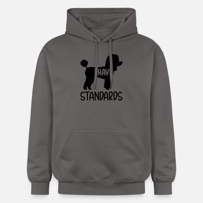 Caniche - Sweat à capuche Softstyle® Gildan Unisexe - gris foncé