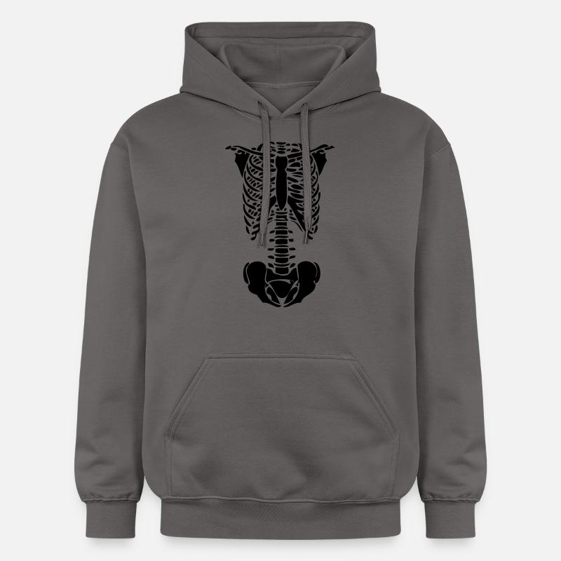 squelette - Sweat à capuche Softstyle® Gildan Unisexe - gris foncé