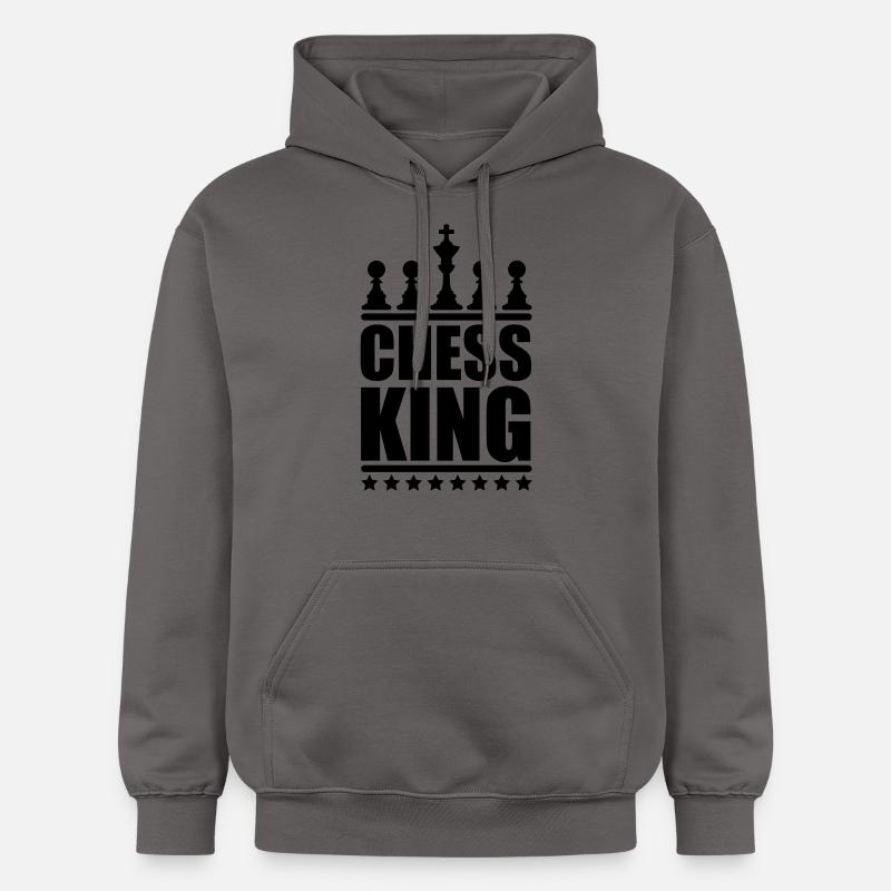 chess king - Sweat à capuche Softstyle® Gildan Unisexe - gris foncé