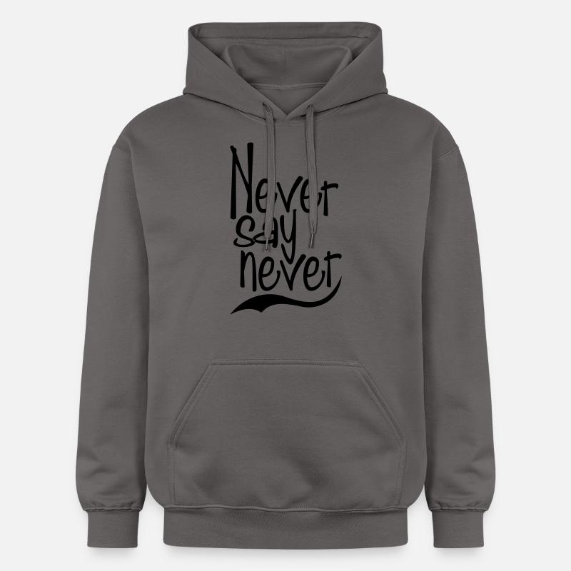 jamais dire jamais - Sweat à capuche Softstyle® Gildan Unisexe - gris foncé