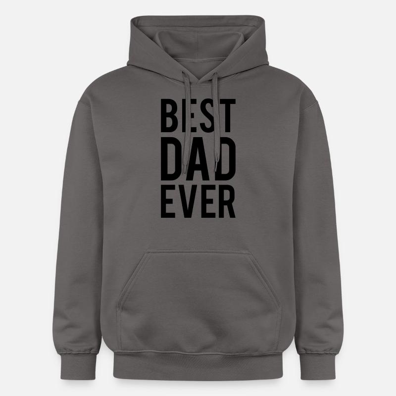 Best Dad ever - Sweat à capuche Softstyle® Gildan Unisexe - gris foncé