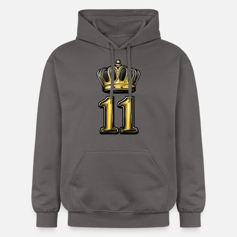 Couronne à 11 chiffres - Sweat à capuche Softstyle® Gildan Unisexe - gris foncé