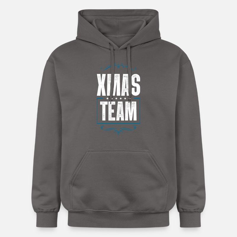 L’équipe de Noël - Sweat à capuche Softstyle® Gildan Unisexe - gris foncé