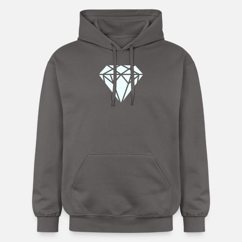 Diamant - Sweat à capuche Softstyle® Gildan Unisexe - gris foncé